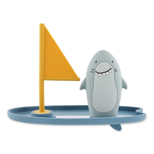 [580036] Trixie | Badspeelgoed Mr. Shark Surfplank Grijs/Blauw