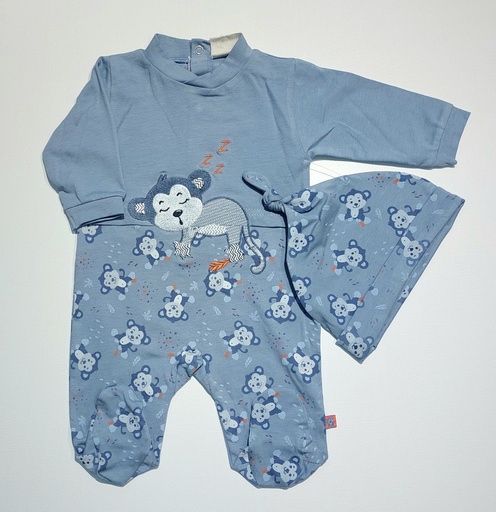 Picco Mini | Pyjama Aap AOP Blauw