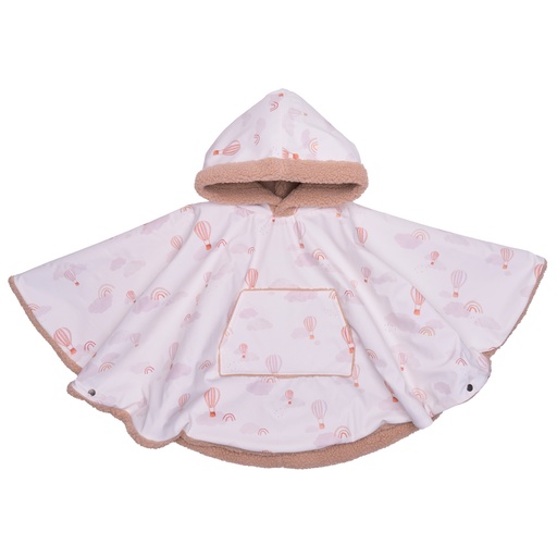 [580352] BB&Co | Poncho Montgolfières/Sherpa Ourson 12-36M