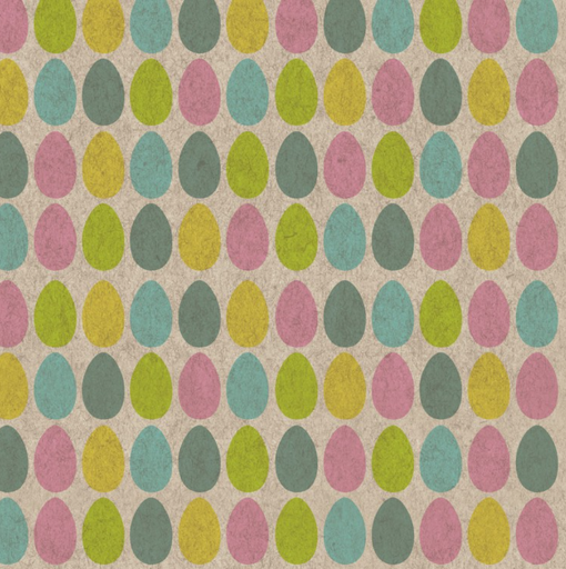 [580567] Duni | Servetten Eggy Bunny 2-laags Recycled Tissue 24x24cm 12-pack