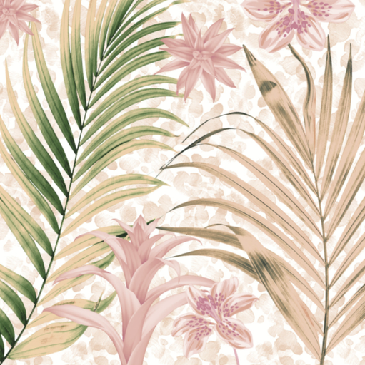 [580581] Duni | Servetten Wild Palms 3-laags 33x33cm 20-pack