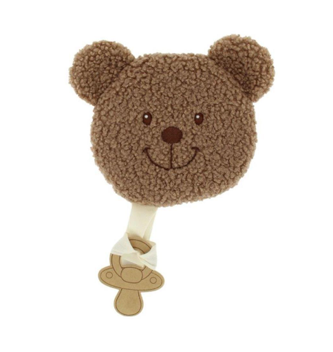 [580631] VIB | Fopspeendoekje Teddy Berenhoofd Chocolate