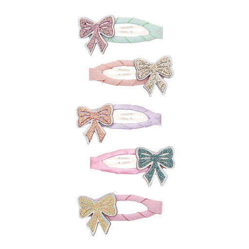 [580658] Mimi & Lula | Haarspeld Sparkle Bow Mini Clic Clacs 5-pack