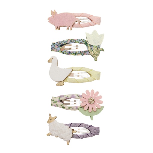 [580667] Mimi & Lula | Haarspeld Farmyard Mini Clic Clacs 5-pack