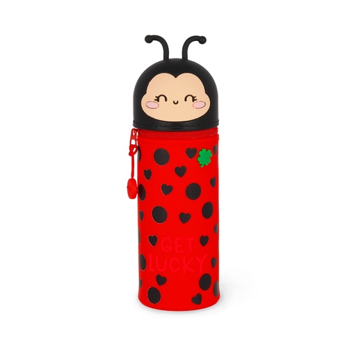 [581051] Legami | Pennenzak Ladybug "Get Lucky" 2-in-1 Silicone 