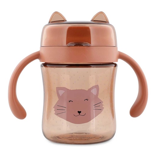 [581343] Trixie | Drinkbeker Mrs. Cat 360° met Handvaten Roze