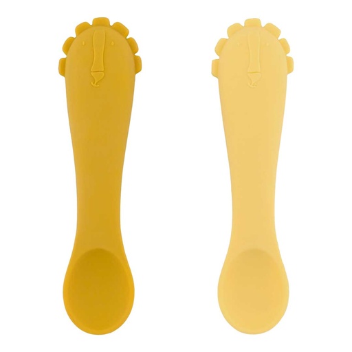 [581351] Trixie | Lepel Mr. Lion Eerste Baby Lepel Geel 2-pack