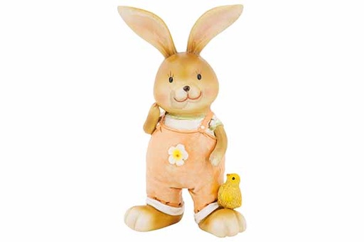 [581621] Cosy & Trendy | Beeld Konijn Peach Beige 7,5x4x13,5cm