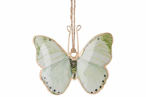 [581625] Cosy & Trendy | Hangfiguur Vlinder Groen 10x8cm