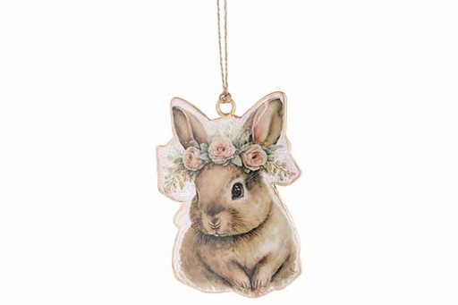 [581626] Cosy & Trendy | Hangfiguur Konijn Beige 6x10cm