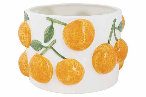[581627] Cosy & Trendy | Bloempot Oranges Wit Ø18x11,5cm
