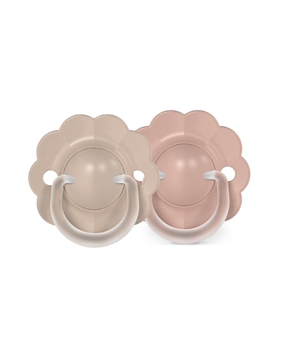 [581675] Suavinex | Fopspeen Wonder Symmetrisch SXPRO Siliconen   Bruin/Roze 6-18m 2-pack 