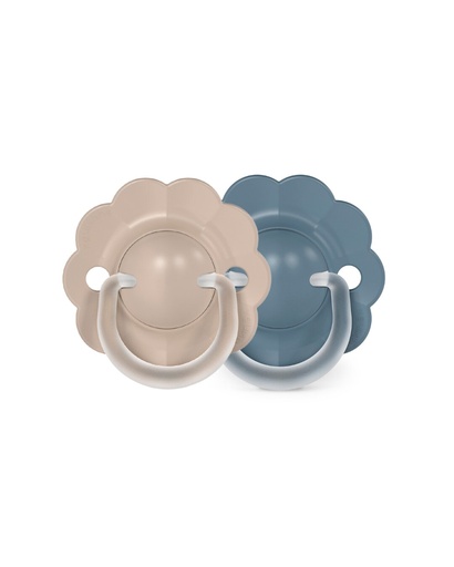 [581676] Suavinex | Fopspeen Wonder Siliconen Symmetrisch SXPRO  Bruin/Blauw 6-18mnd 2-pack 