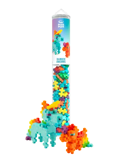 [581731] Plus-Plus | Educatief Speelgoed Rainbow Unicorns Bouwstukjes 100-delig