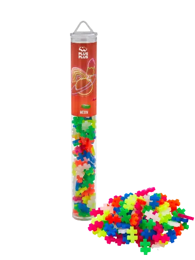 [581738] Plus-Plus | Educatief Speelgoed Neon Bouwstukjes Kleurenmix 100-delig