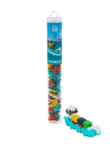 [581820] Plus-Plus | Educatief Speelgoed Containerschip Bouwstukjes 100-delig