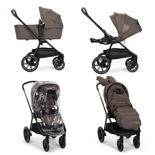 [582026] Nuna | Wandelwagen Triv LX All Season Wandelwagen/Draagmand/Regenscherm/Winterset Chestnut