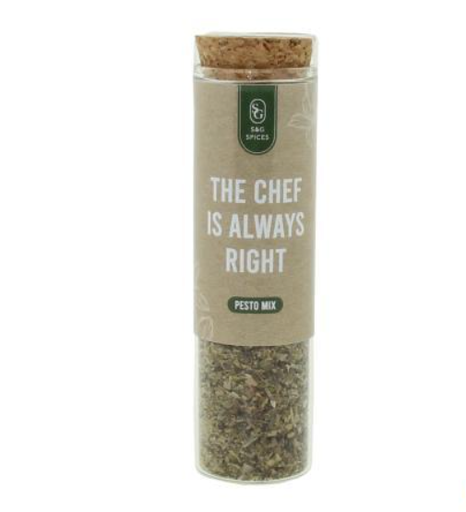 [582152] S&G | Kruiden Pestomix Groen The Chef is Always Right Kruidenbuisje 20gr