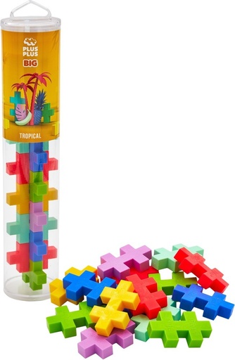 [583085] Plus-Plus | Educatief Speelgoed Big Bouwstukjes Tropical 15-delig