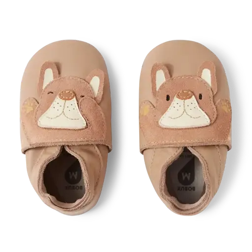 Bobux | Schoenen Soft Soles Peeking Puppy Warm Taupe 