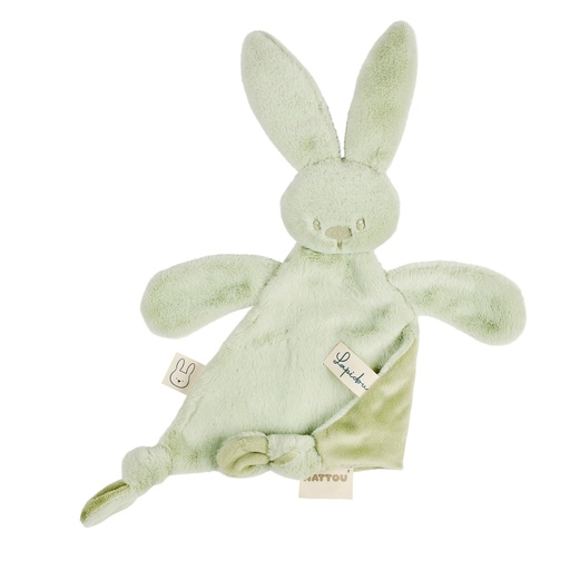[585889] Nattou | Knuffeldoek Bunny Driehoek Lindegroen