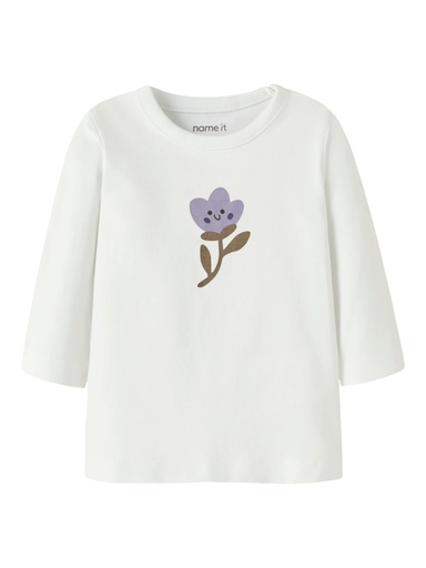 Name It | T-shirt Girls Opeya Longsleeve Cloud Dancer