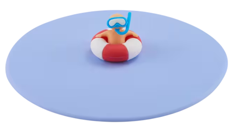 [587532] Lurch | Deksel Beach Kids Roland Ring Siliconen Blauw