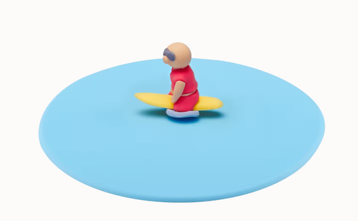 [587543] Lurch | Deksel Beach Control Bobby Board Siliconen Blauw