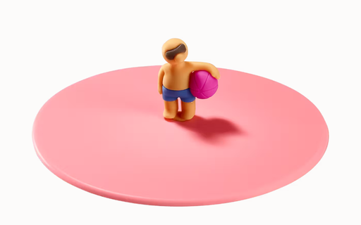 [587545] Lurch | Deksel Beach Boys Benni Ball Siliconen Roze