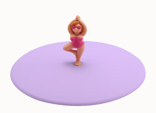 [587554] Lurch | Deksel Beach Girls Yolanda Yoga Siliconen Paars