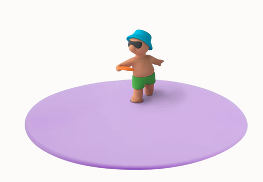 [587567] Lurch | Deksel Summer Fun Finn Frisbee Siliconen Paars