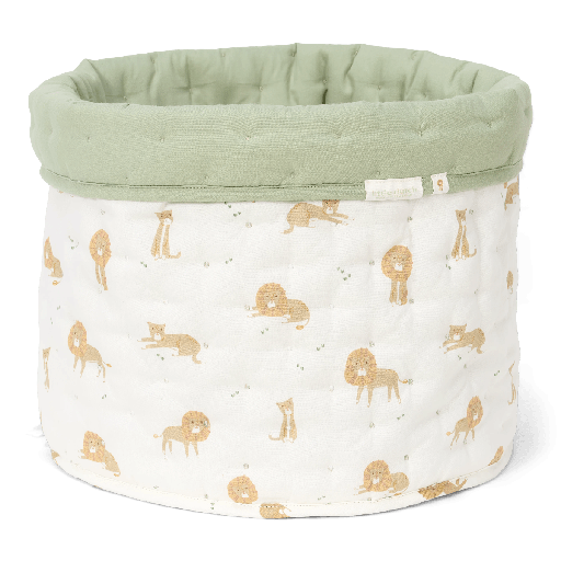 [587700] Little Dutch | Verzorgingsmand Safari Friends Safari Leo Medium Groen