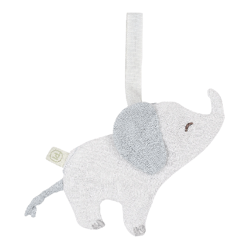 [587755] Little Dutch | Fopspeendoekje Safari Friends Olifant Grijs