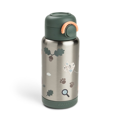 [588233] Done By Deer | Drinkfles Tiny Trails Insulated Straw Bottle Green 340ml
