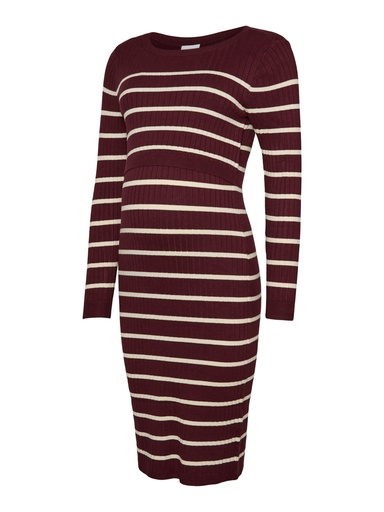 Mamalicious | Jurk Newsiv Stripes Windsor Wine