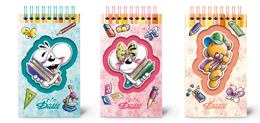 [588702] Diddl | Notitieboek Spiraal A6 Assortiment 