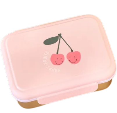 [588940] Laessig | Brooddoos Happy Fruits Cherry RVS Roze