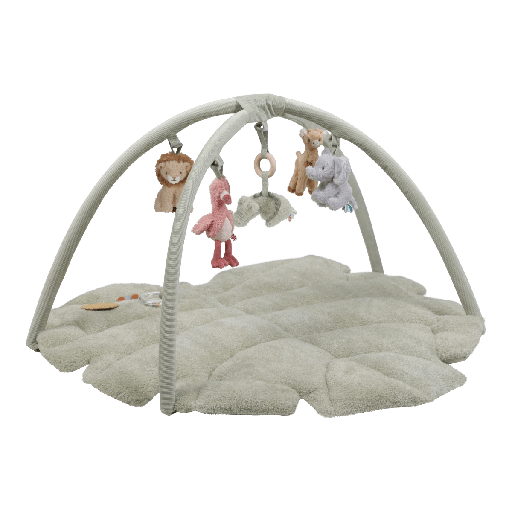 [589079] Little Dutch | Speeltapijt met Speelboog Safari Friends Groen +0M
