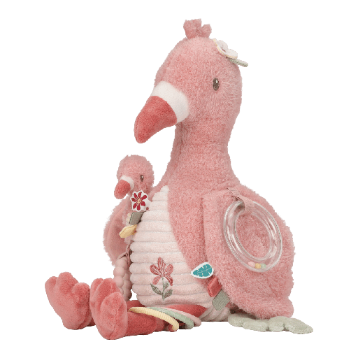 [589081] Little Dutch | Activiteitenknuffel Safari Friends Flamingo Roze  