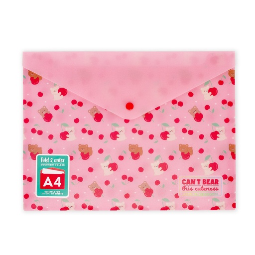 [589314] Legami | Map Teddy Cherry Fold & Order