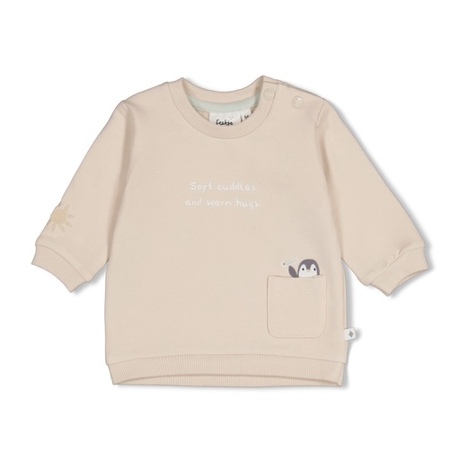 Feetje | Sweater Uni Penguin Cuddles Zand