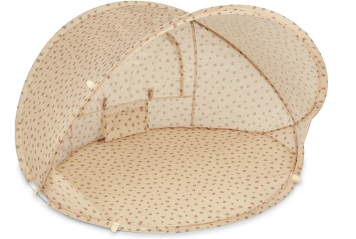 [471834] UV TENT, Beach tent pop up anti UV 50+, peonia, ecru, all over print bloemen, pvc, vanaf 0 maand