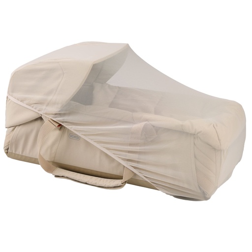 [589630] Voksi | Zonnekap en Muggennet vr Babynest Carry Me Seashell Sand