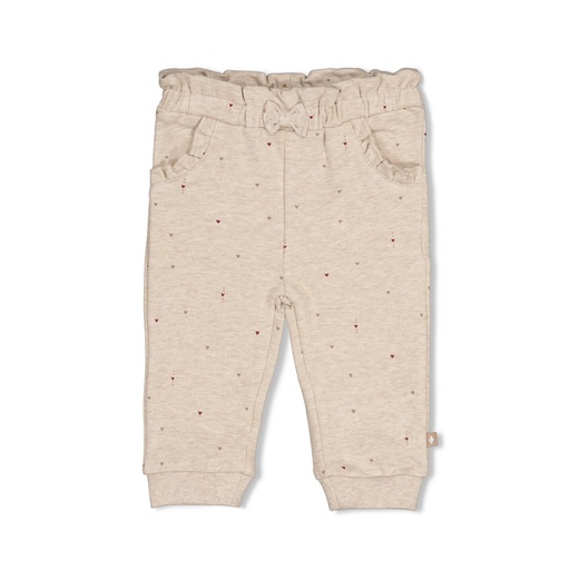 Feetje | Broek Girls My Little Love Taupe Melange