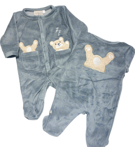 Picco Mini | Pyjama Beer Lead Blauw