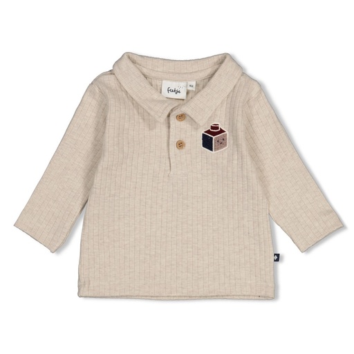 Feetje | T-shirt Boys Built for Fun Longsleeve Off White Melange