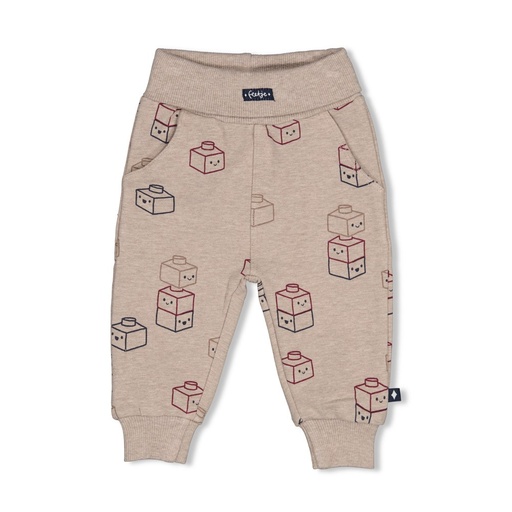 Feetje | Broek Boys Built for Fun Taupe Melange