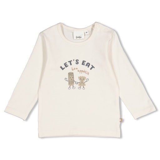 Feetje | T-shirt Boys Pasta Party Longsleeve Off White 