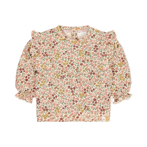 Little Dutch | Sweater Girls Safari Friends Flowers Pastel Rose