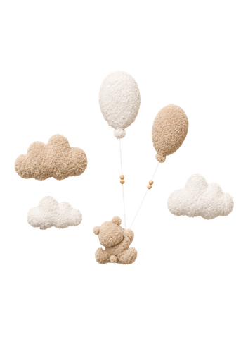 [591253] Little Loua | Wanddecoratie Boucle Teddy 6-delig